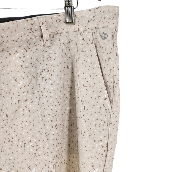 Adidas Men's Clear Brown/Hemp/White Ultimate365 Flag Print Short - 40" - Picture 3 of 7